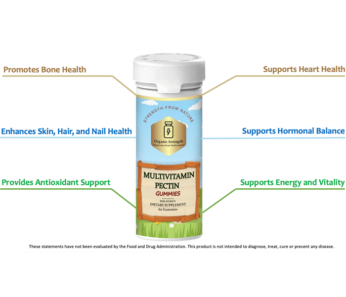 Multivitamin Pectin Gummies for Women Organic Strength